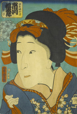Actor de Kabuki (Ichikawa Fukutaro). Utagawa Yoshitora
