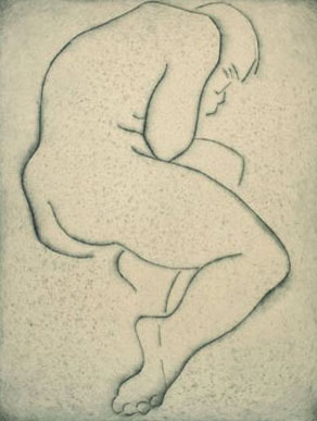 Mujer desnuda dormida